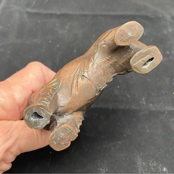 Dog Scottie vintage cast metal copper color estate sale find mid century 60’s - Picture 3 of 5